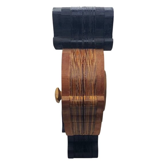 Vintage Mr. Goodbank Wooden Coin Bank With Top Hat & Mustache Reusable DIY - Picture 4 of 6